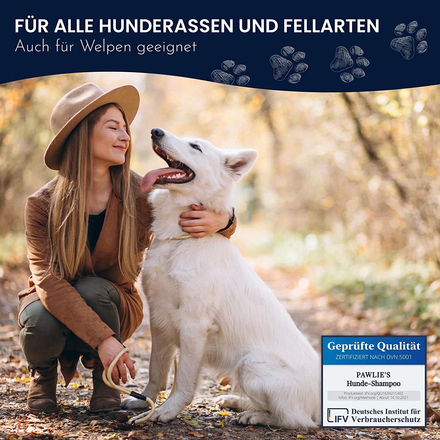Pawlie's Fellpflege Pawlie's Sensitiv Hundeshampoo für Hunde
