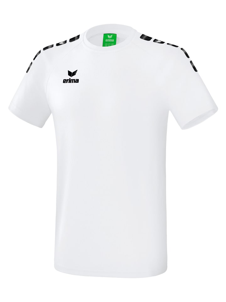 erima Essential 5-C T-Shirt in weiss/schwarz günstig kaufen