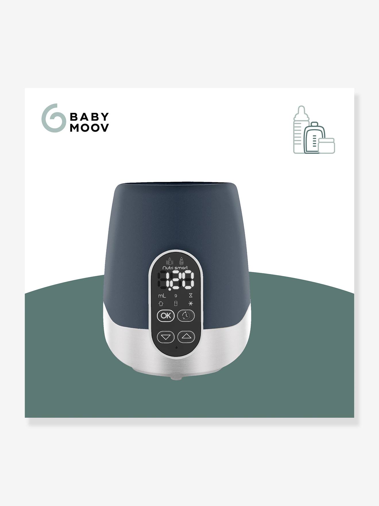 Babymoov Flaschenwärmer Nutri Smart BABYMOOV - blaugrau/weiß