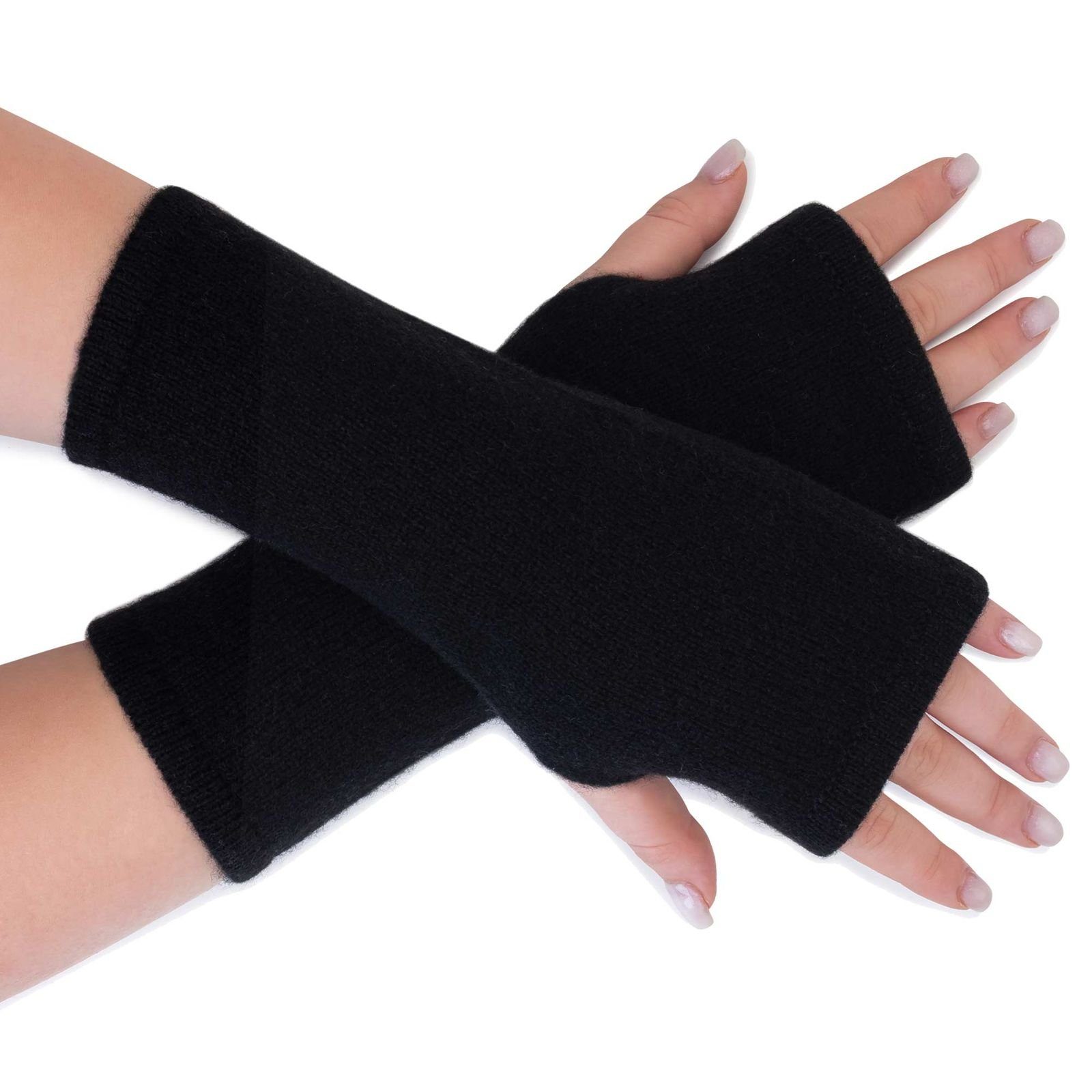 ALMHUBER Armstulpen Damen Armstulpen Handwärmer Pulswärmer Handschuhe Lammwolle Strick