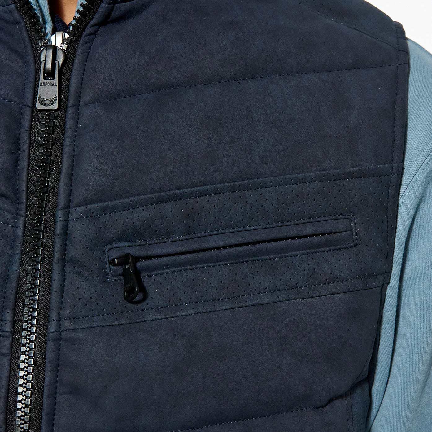 VIKA   Doudoune sans manches bleue Homme