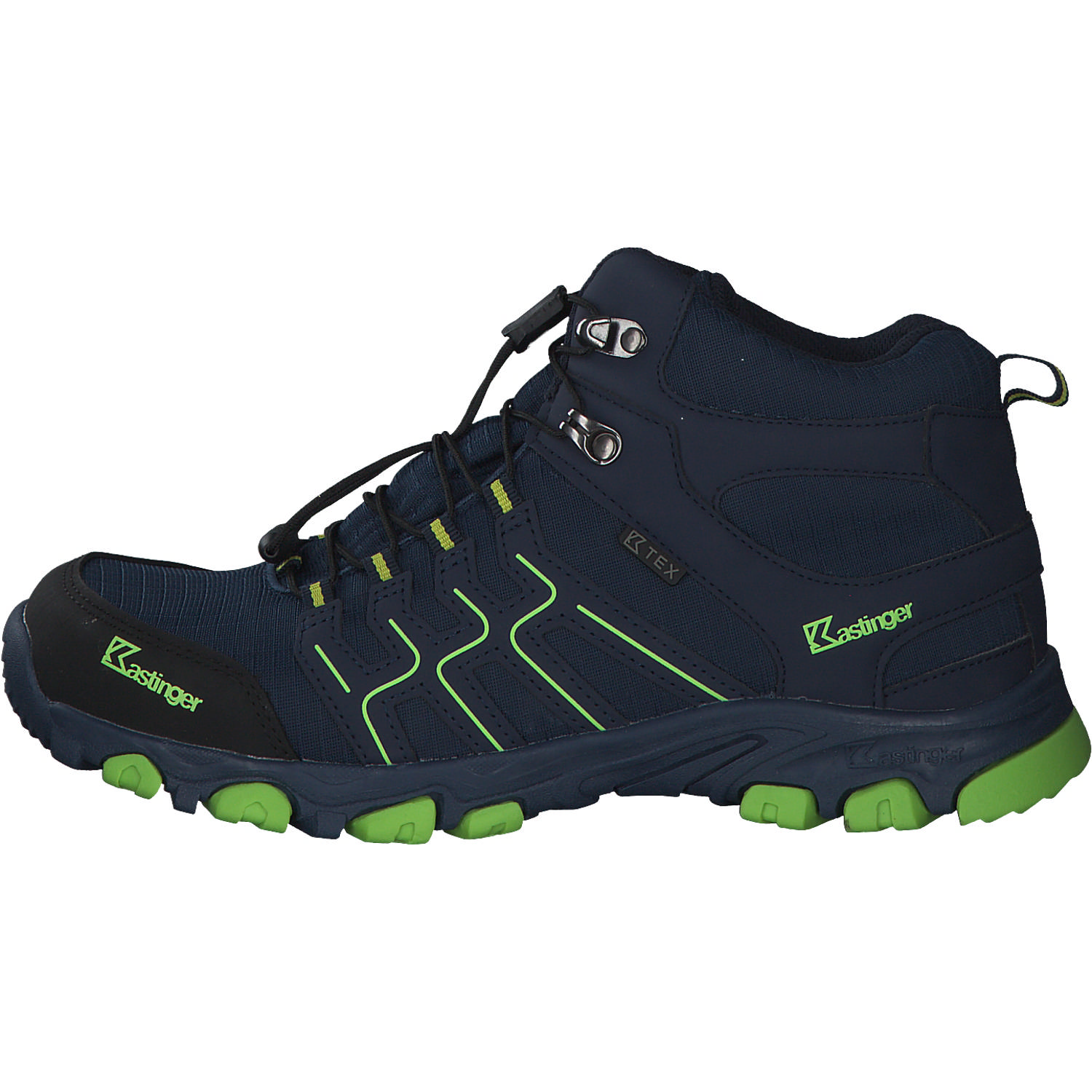 Kastinger 22366, Trekkingschuhe, Kinder, Navy/lime