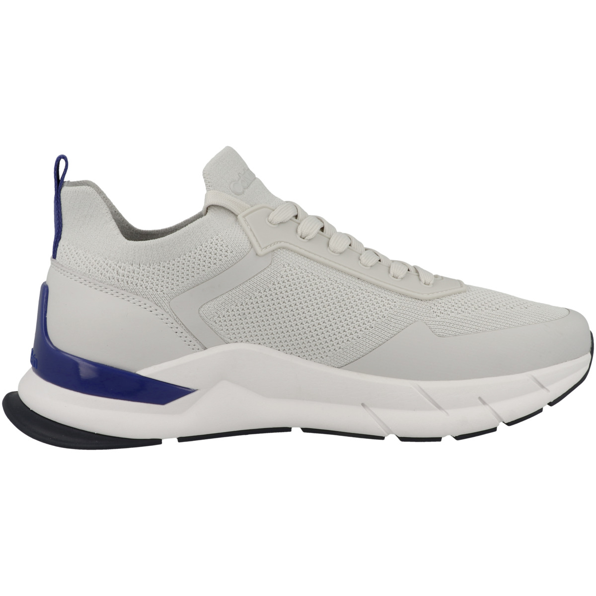 Calvin Klein Low Top Lace Up Mix Sneaker Low hellgrau