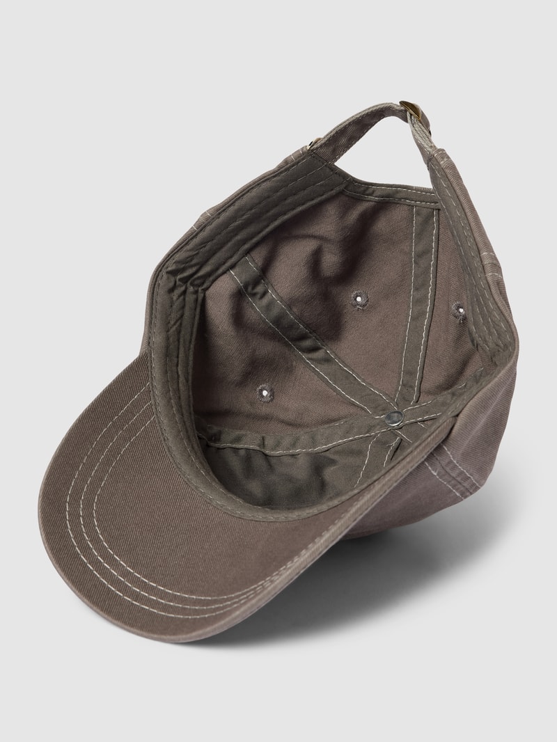 Basecap mit Label-Motiv-Stitching Modell 'Celestial Sun' in dunkelgrau