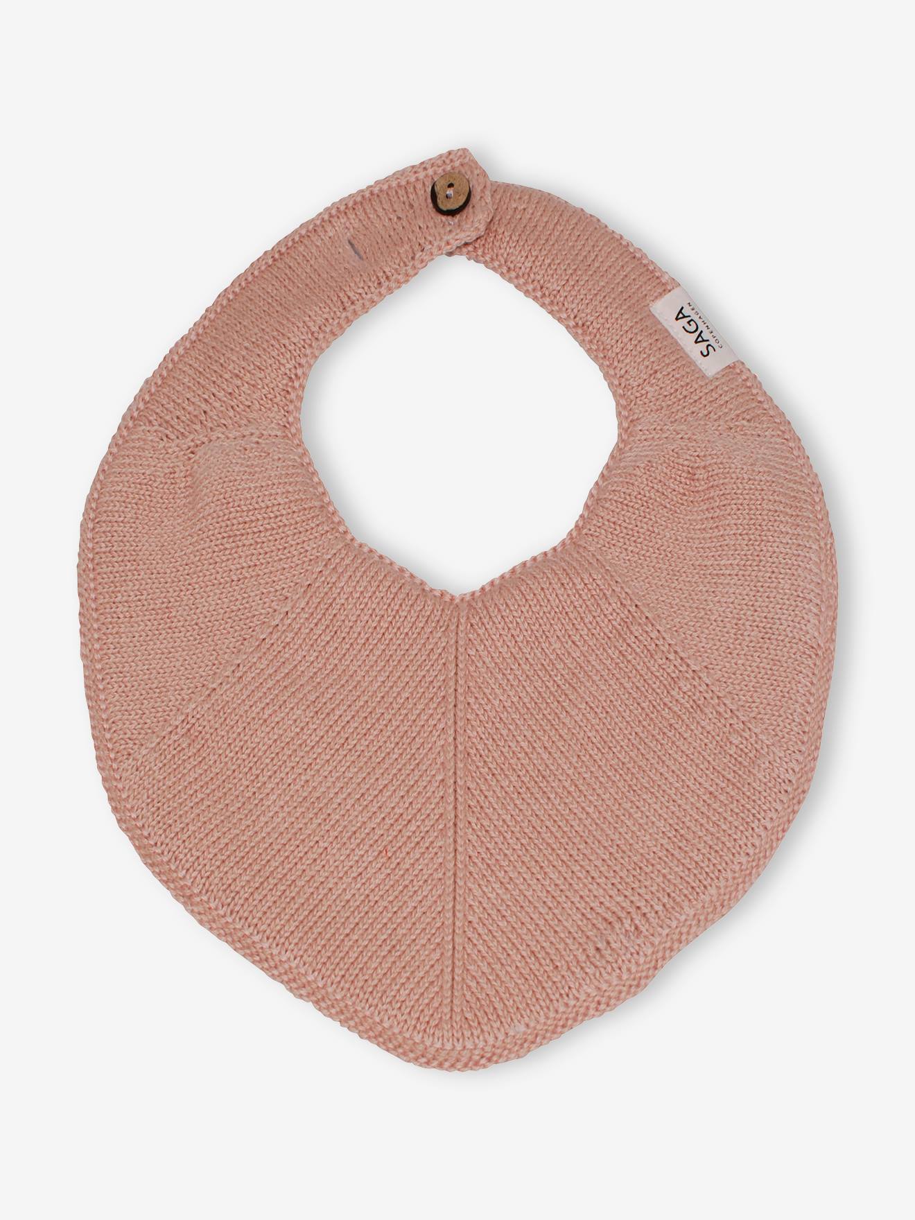 Bavoir de dentition SAGA Fjola en tricot gris