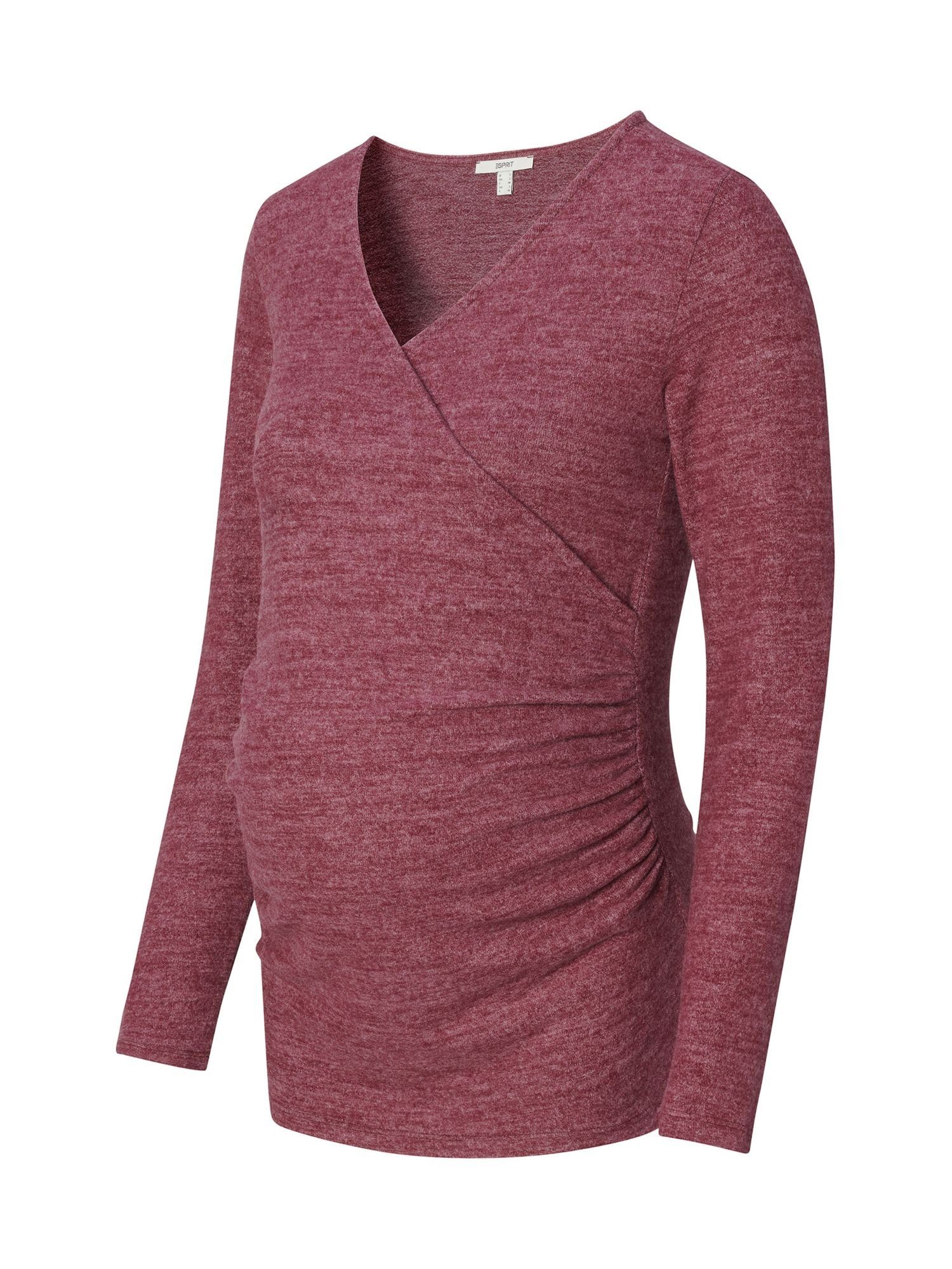 ESPRIT maternity Umstandsshirt Langärmliges Crossover-Top