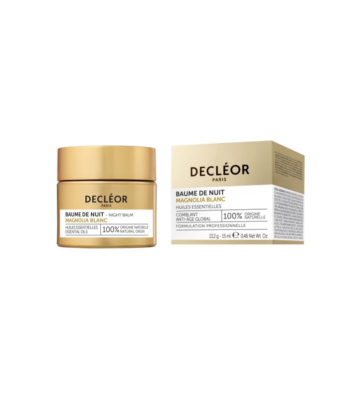 DECLÉOR-BAUME DE NUIT MAGNOLIA BLANC-Crème de Nuit Anti-Age Peau Mature