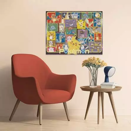 Puzzle 2000 Teile - Leuchtende Pokémon