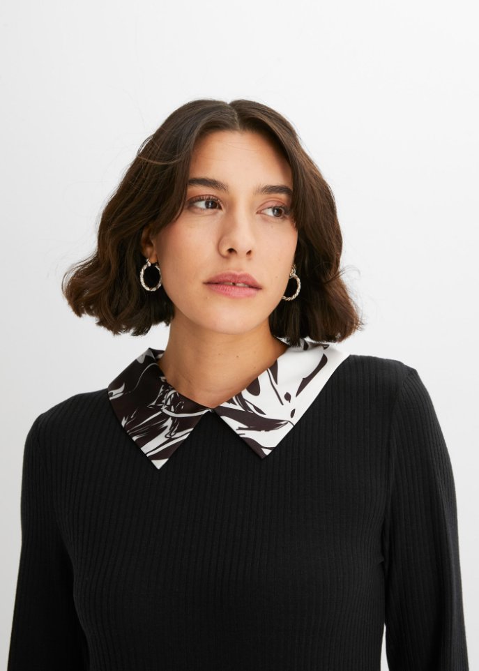 Kleid mit Blusenkragen