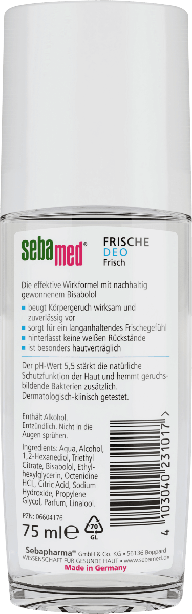 Deospray frisch, 75 ml