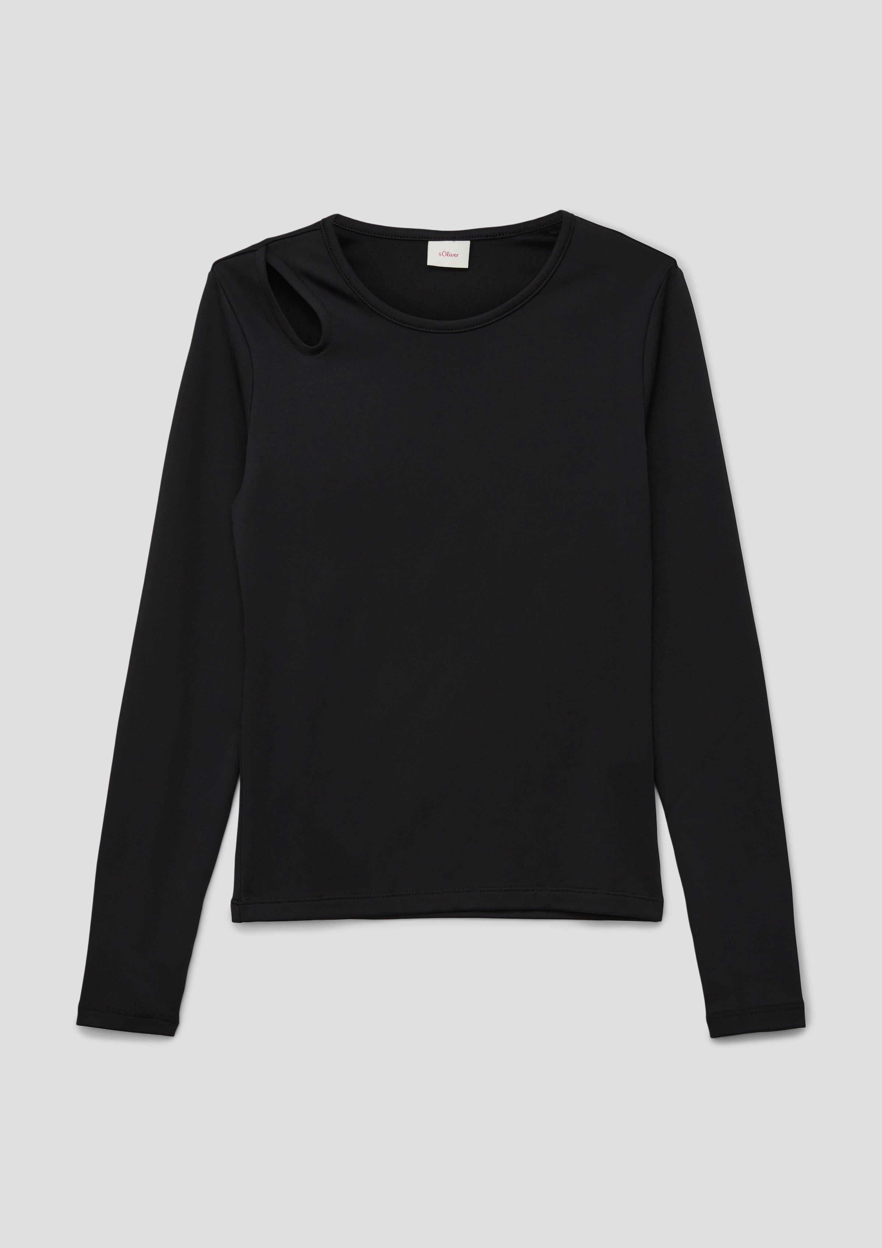 Schmales Longsleeve mit Cut-out  2133792-9999