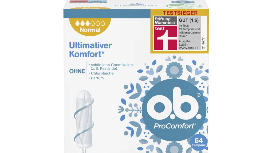 O.B. Tampons ProComfort Normal