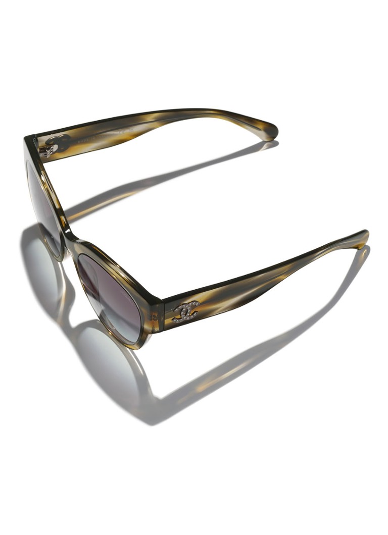 Ochelari de soare rotunzi Chanel