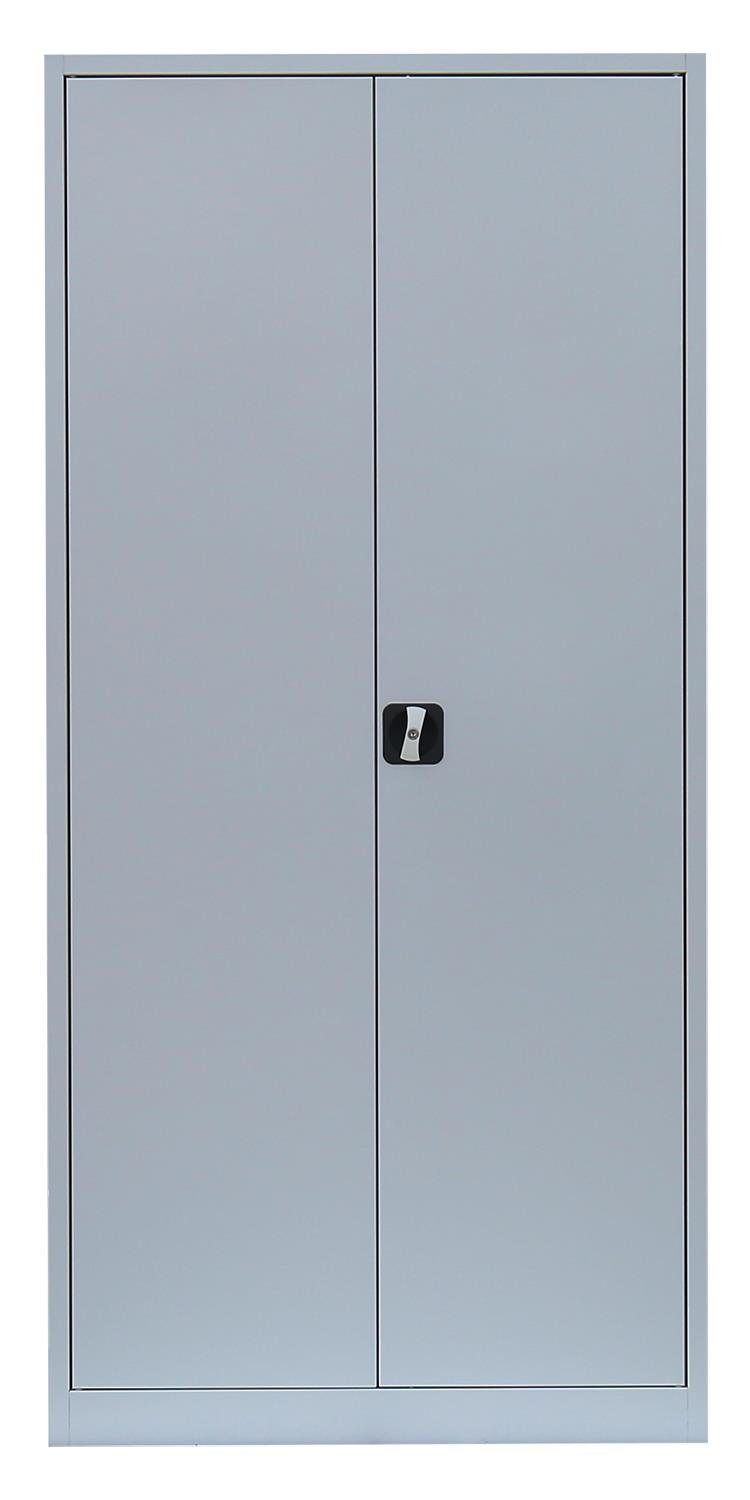 Steelboxx Mehrzweckschrank mit Garderobenteil XL Spind Kleiderspind 2-türig 195x92,5x42,2cm (1-St) Komplett montiert, keine Montage notwendig