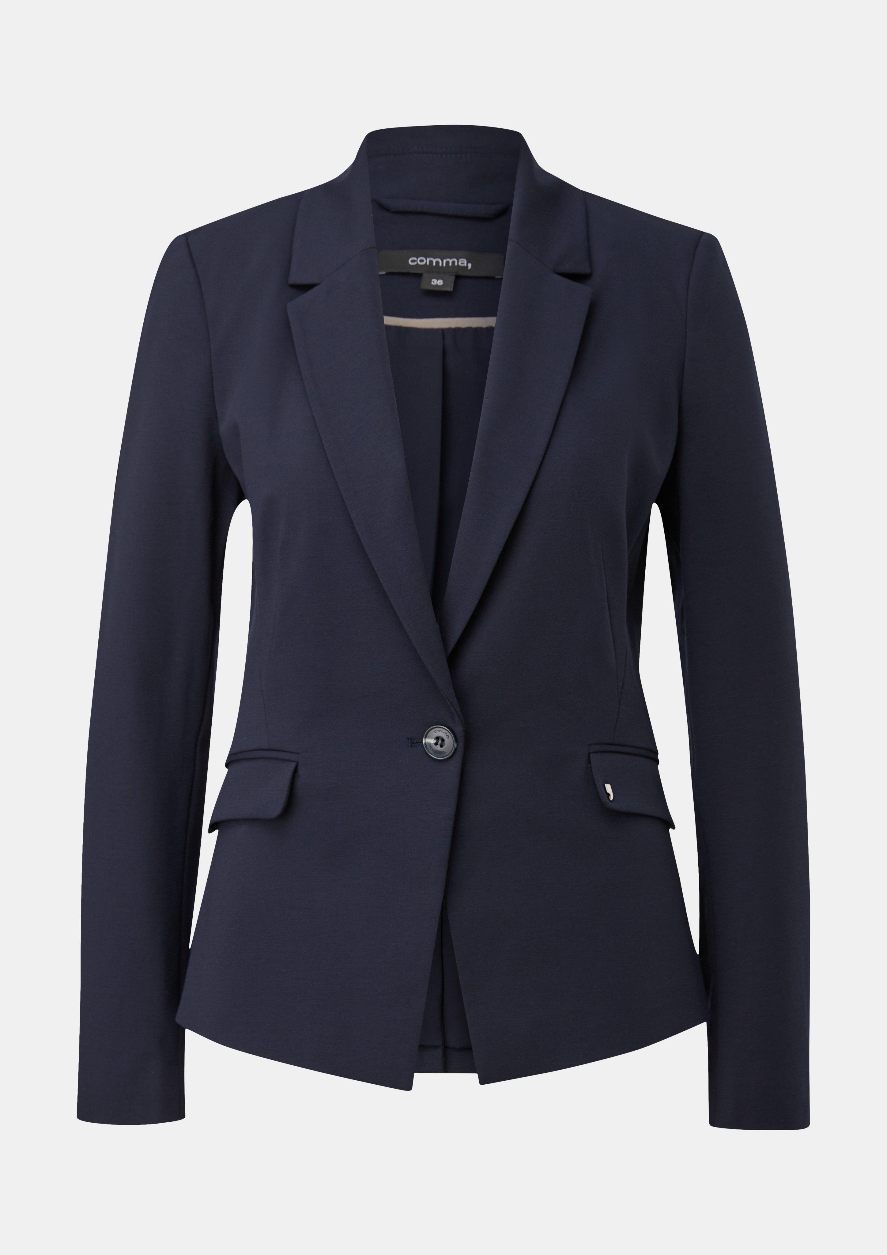 Blazer aus Viskosemix - navy