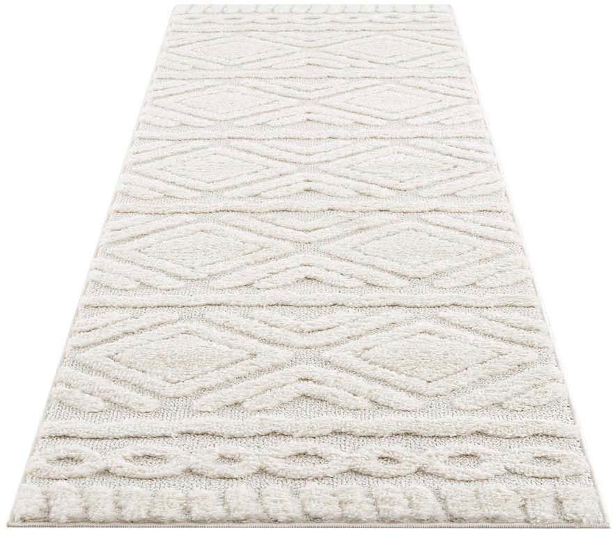 Hochflor-Läufer Andro, Home affaire, rechteckig, Höhe: 20 mm, Boho Stil, weich, Hoch Tief Struktur, Wohnzimmer