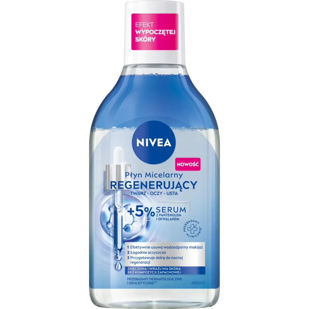 Nivea regeneruojamasis 5 % serumas - micelinis skystis 400 ml