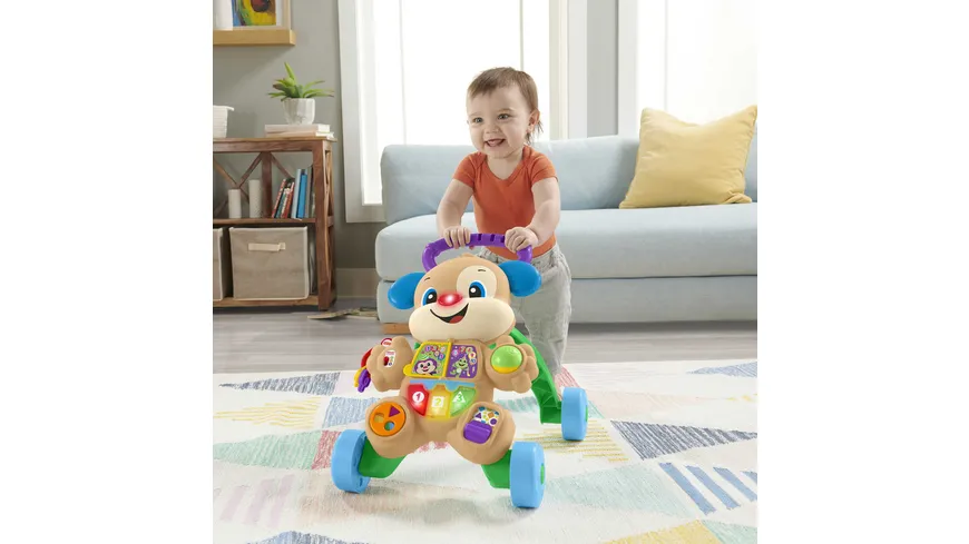 Fisher-Price Lernspaß Hündchens Lauflernwagen, Lauflernhilfe Baby, Laufwagen