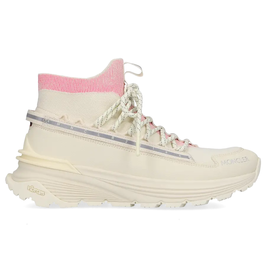 Moncler - Sneaker high MONTE RUNNER Strick - weiß