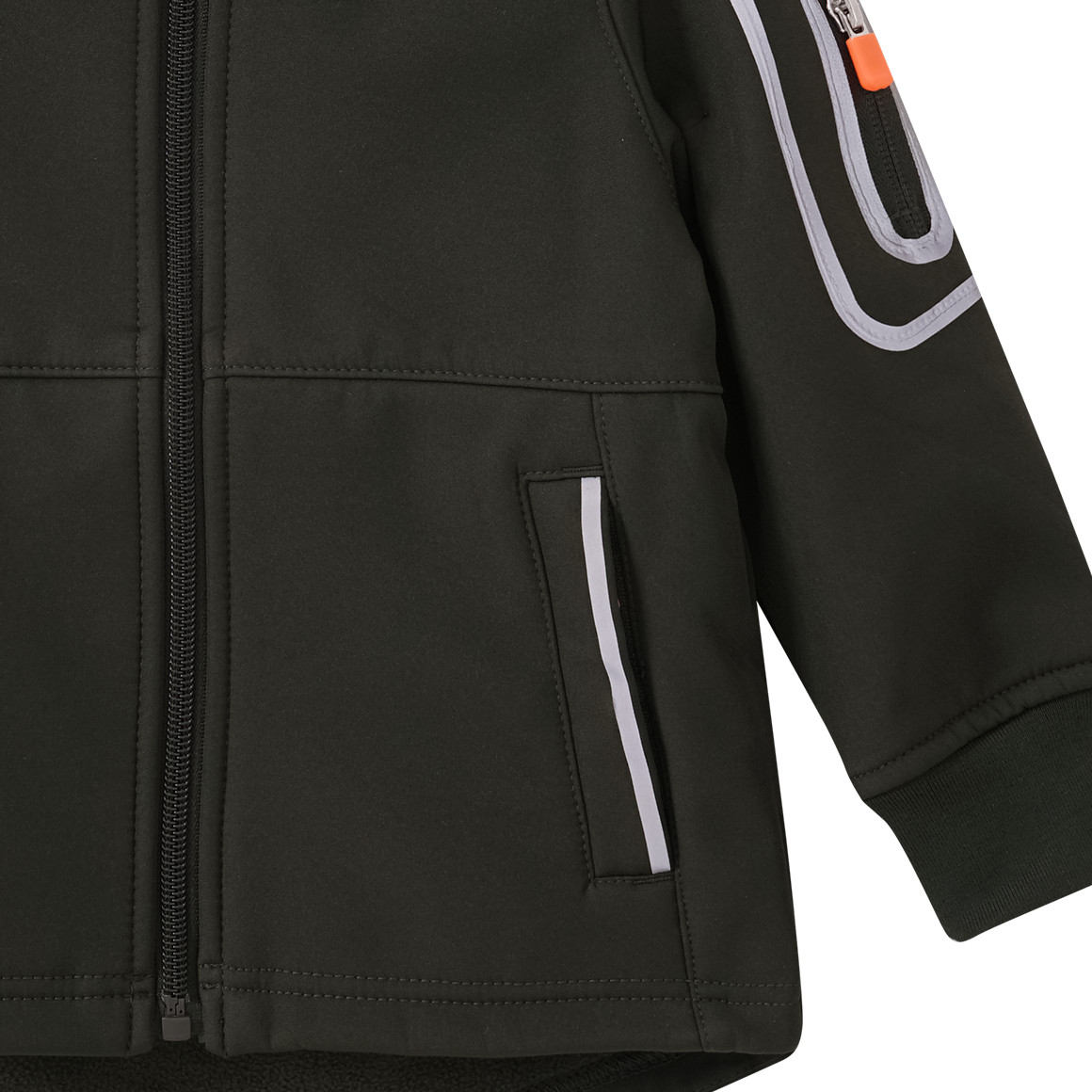 Jungen Softshelljacke mit Kapuze