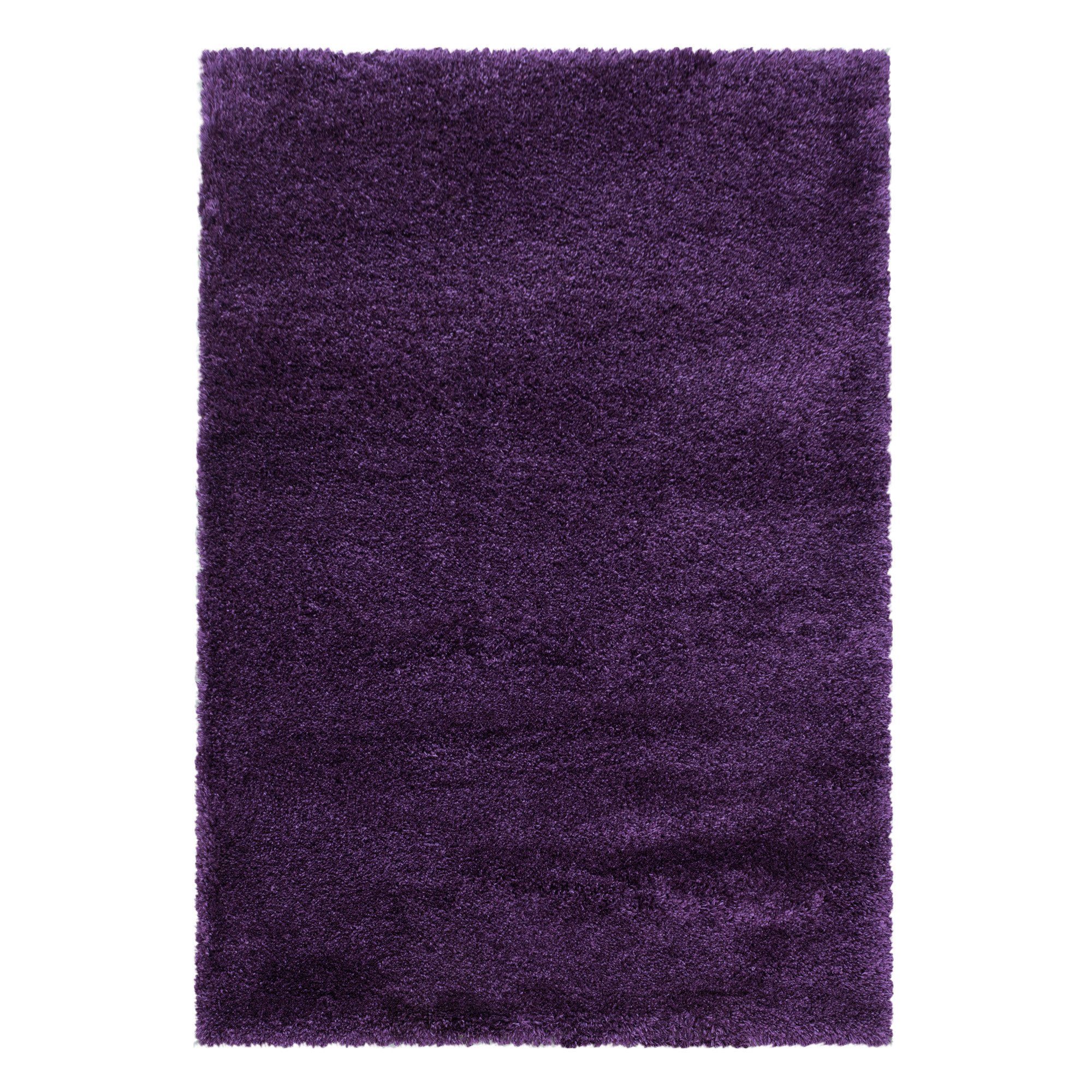 Hochflor-Teppich Teppich Hochflorteppich Shaggy Unifarben kuschelig Wohnzimmer, Miovani, Rechteckig, Höhe: 50 mm