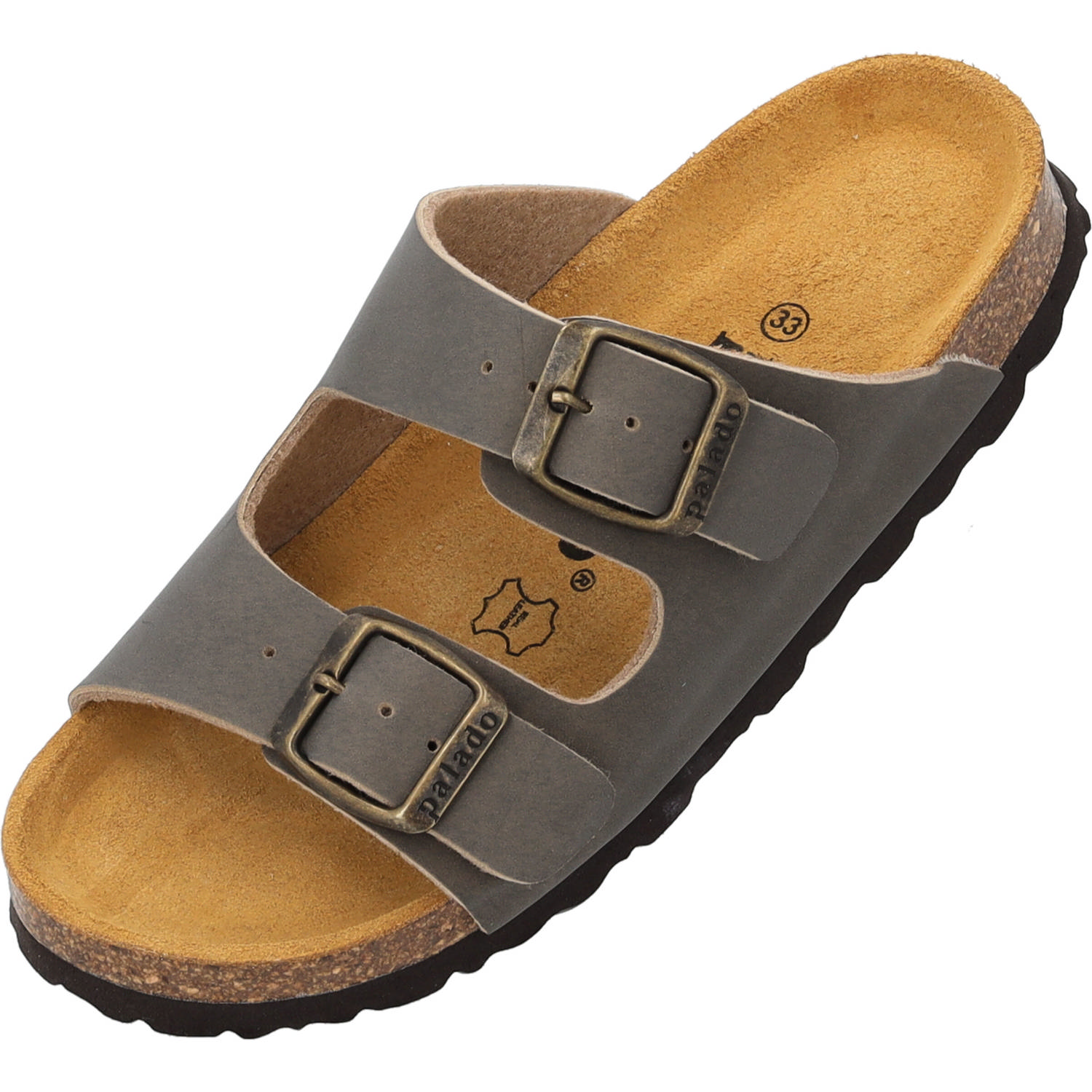 Palado Kids Korfu B Basic, Pantoletten, Kinder, Braun/Velours