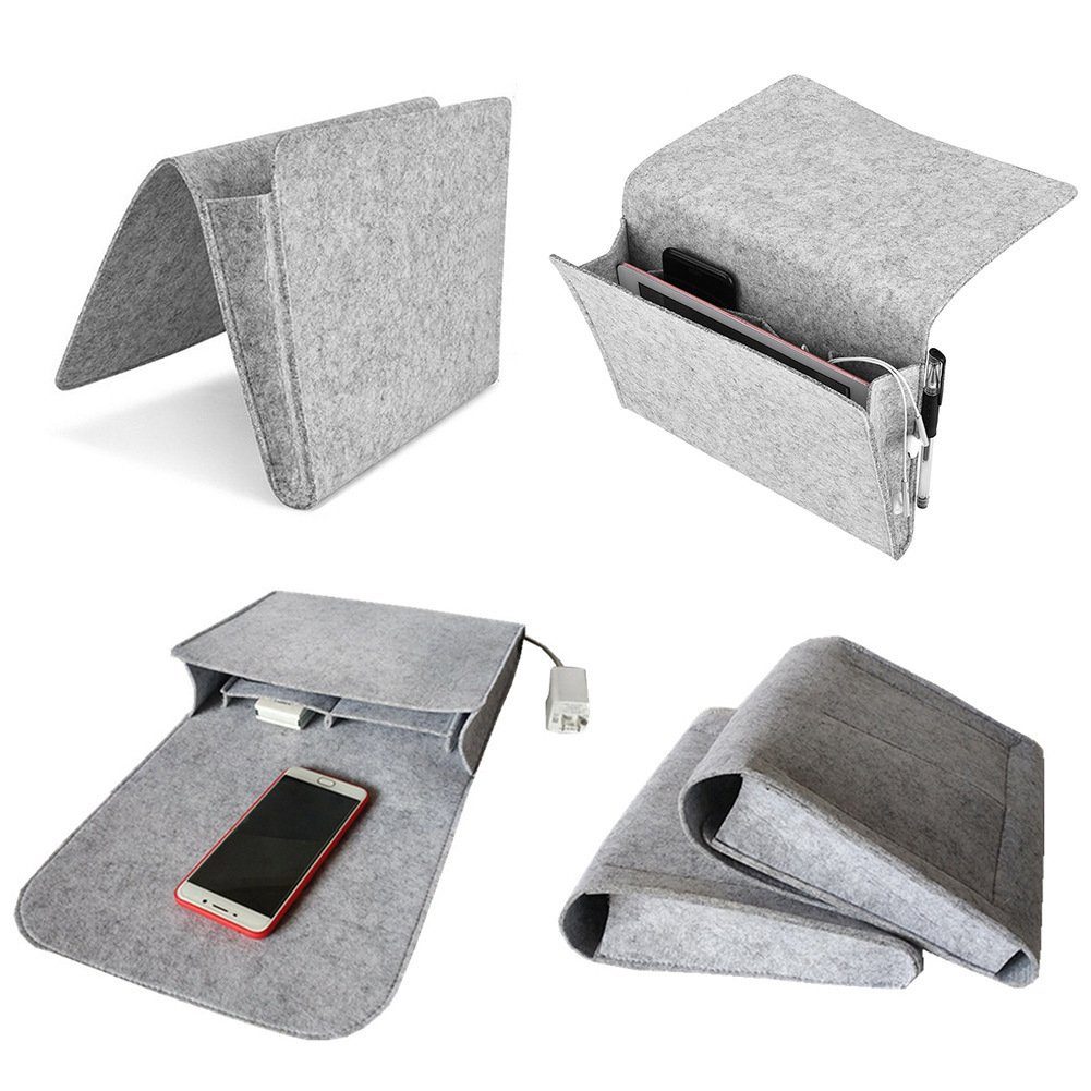 Coonoor Betttasche Betttasche aus Filz, Sofa Organizer