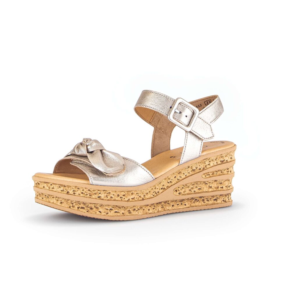 Gabor fashion Keilsandalette gold