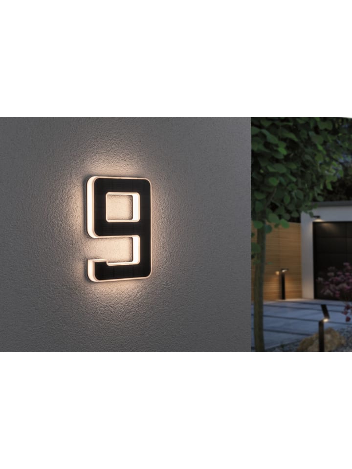 paulmann Solar LED Hausnummernleuchte  Nummer 9 günstig kaufen onesize