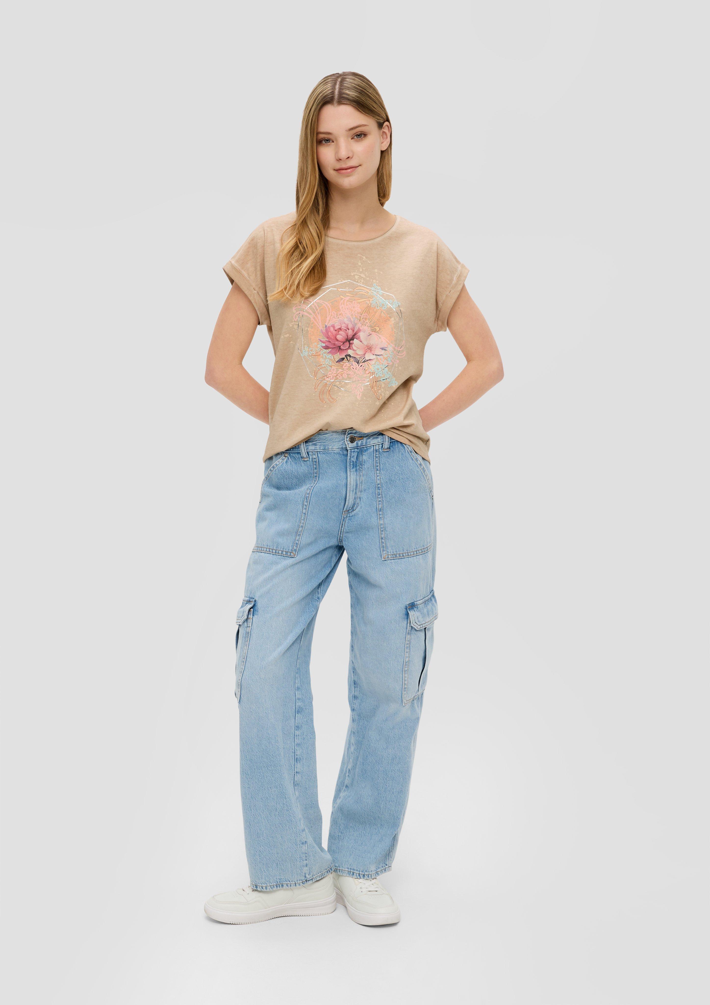 Weiches Baumwollshirt mit Frontprint  2151253-81D0