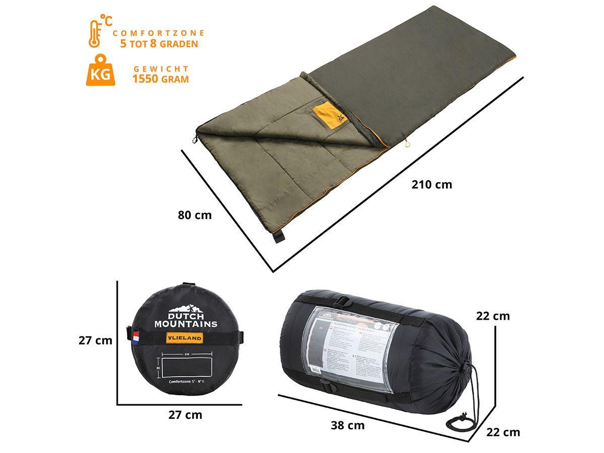 Dutch Mountains Vlieland XL Schlafsack