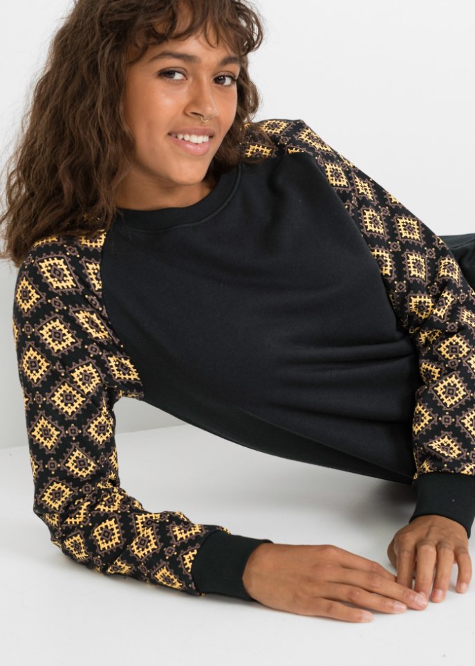 Sweatkleid mit Druck