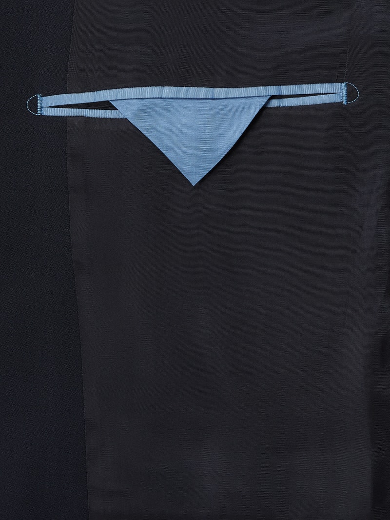 Extra Slim Fit 2-Knopf-Sakko mit Stretch-Anteil Modell 'Nate' in marineblau