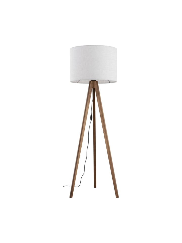 Licht-Erlebnisse Stehlampe in Nussbraun Beige günstig kaufen onesize
