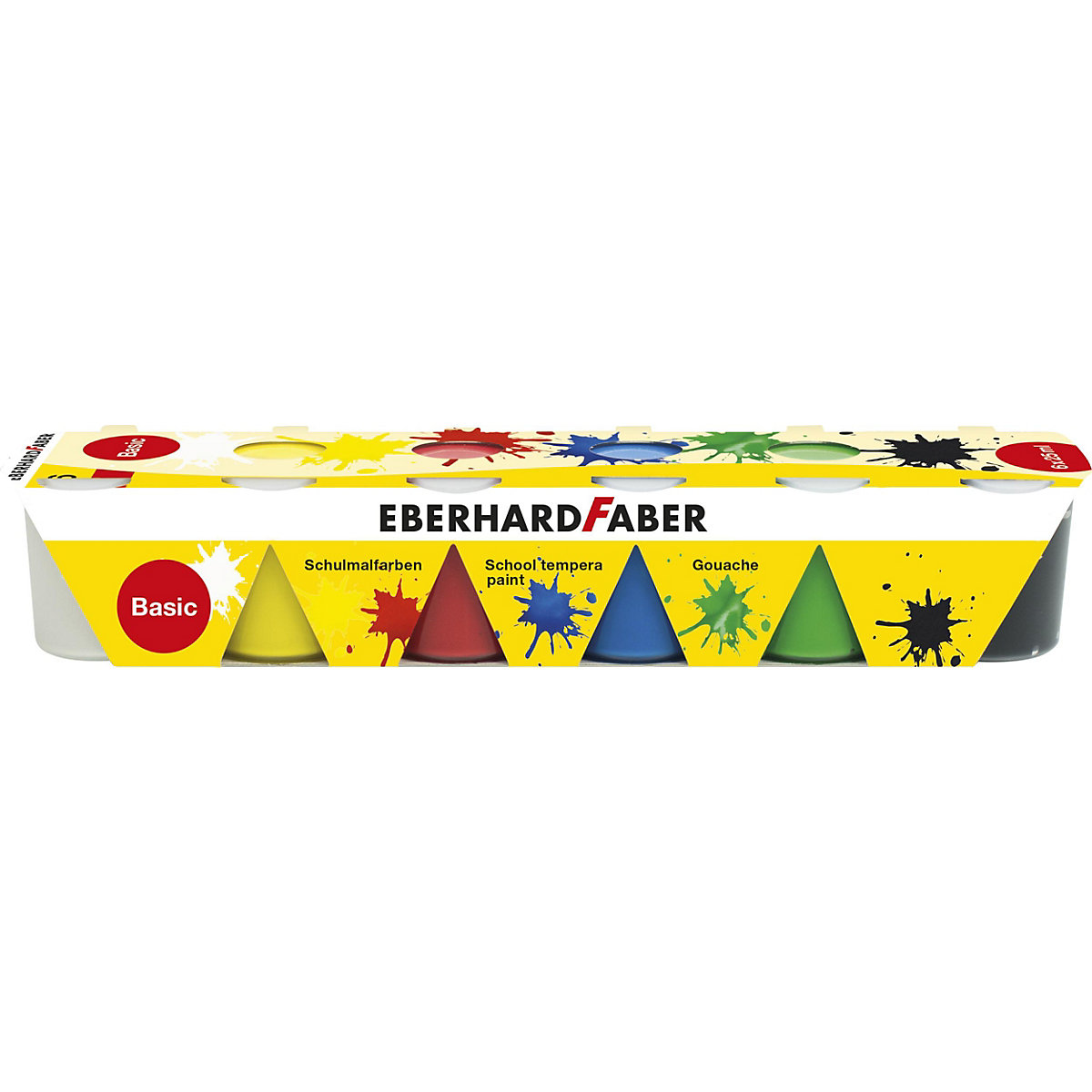 Schulmalfarben Basic, 6 x 25 ml