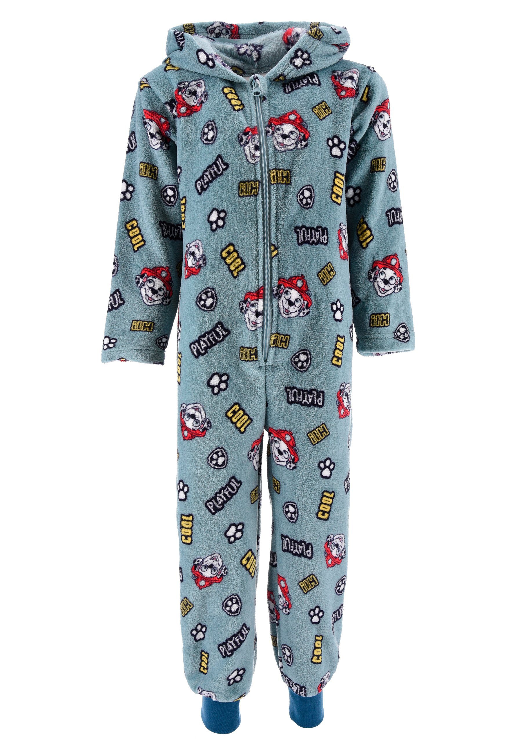 PAW PATROL Schlafanzug Schlaf Overall Pyjama langarm Schlafanzug