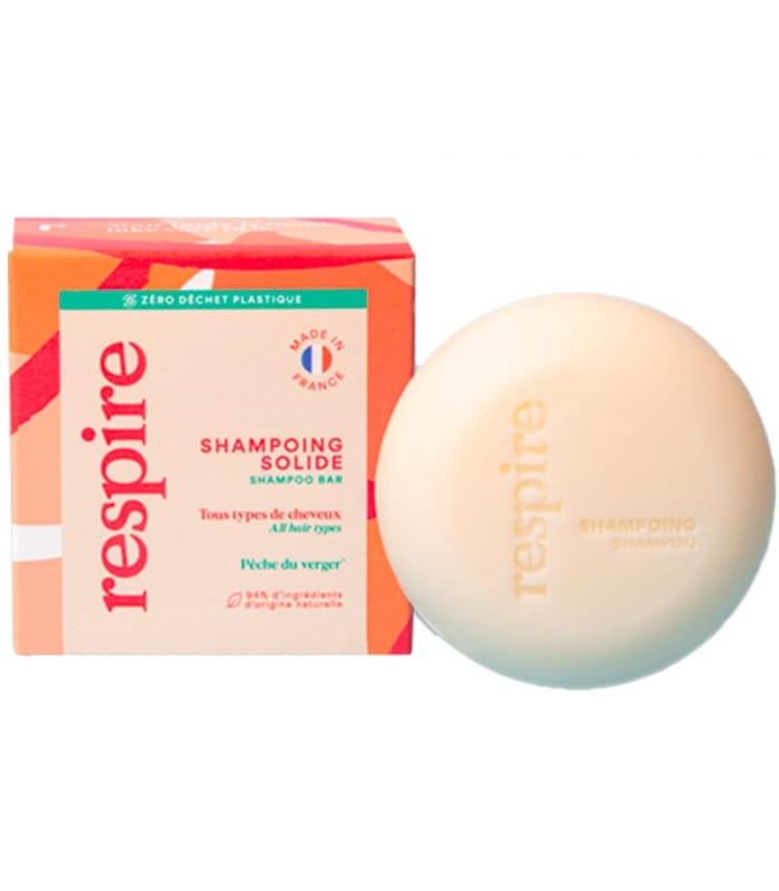 RESPIRE-SHAMPOING SOLIDE-Shampoing Solide Pêche du Verger