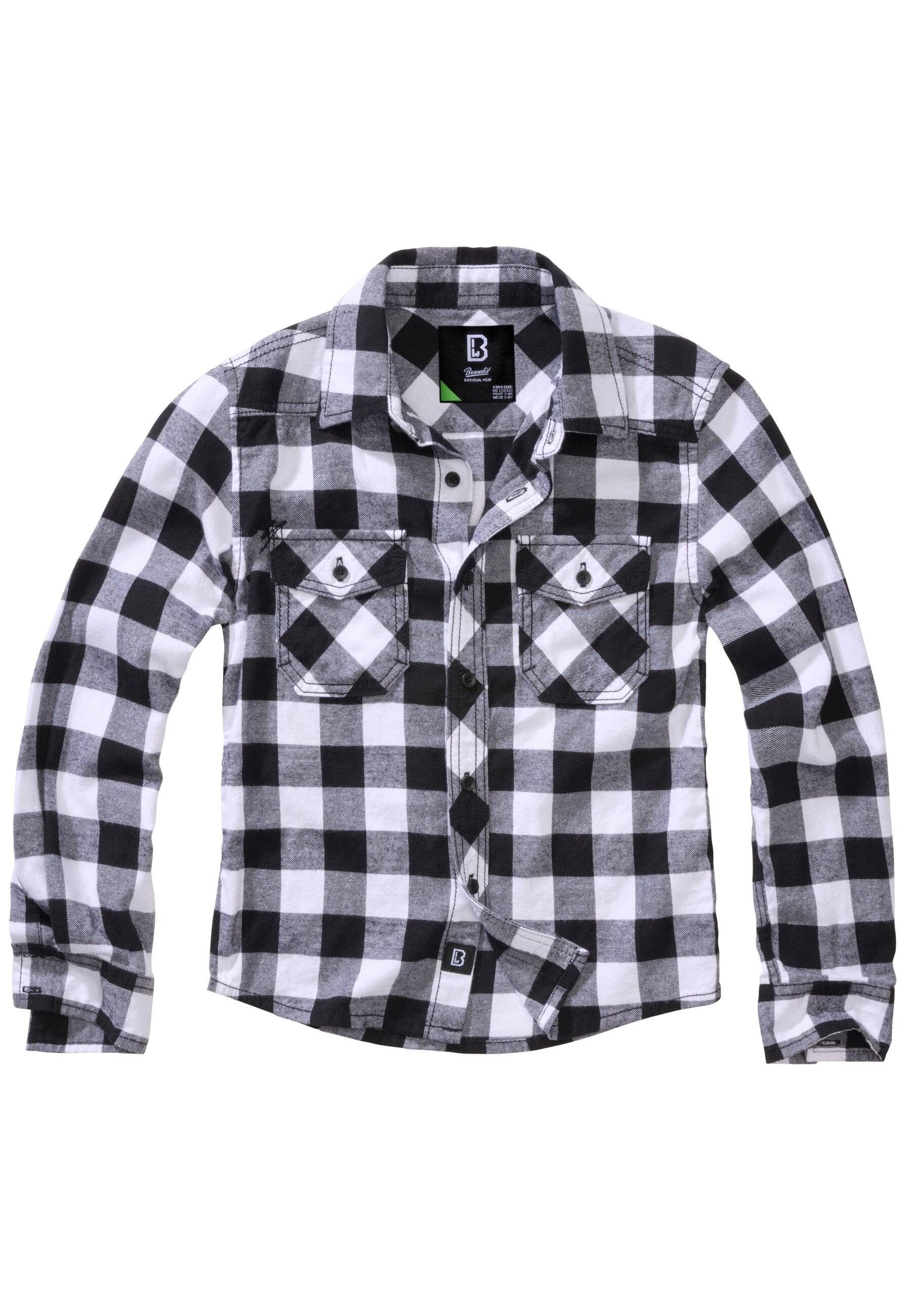 Brandit Langarmhemd Unisex Checkshirt Kids (1-tlg)