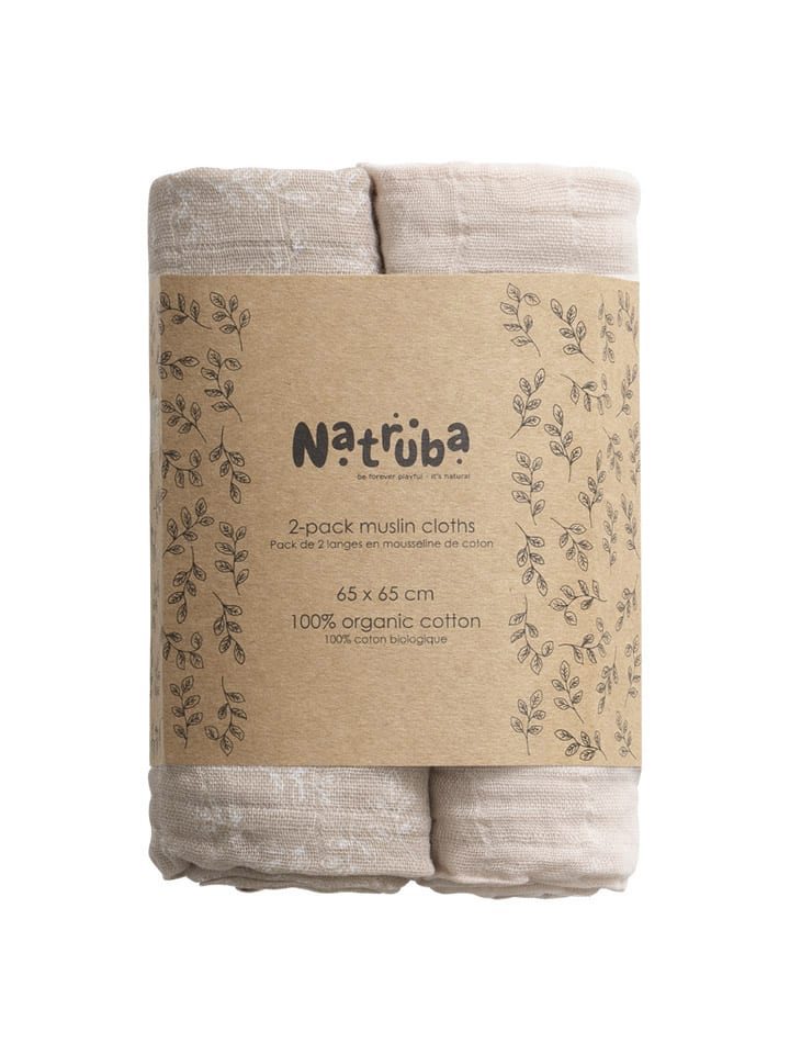 Natruba AsP Spucktücher in Creme - 2 Stück günstig kaufen onesize