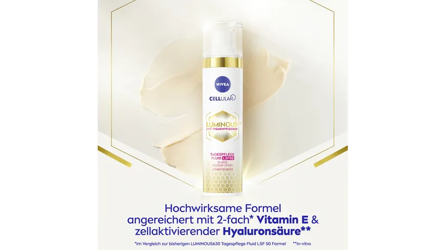 NIVEA Cellular Luminous 360 Anti-Pigmentflecken Tagespflege Fluid LSF50 40 ml