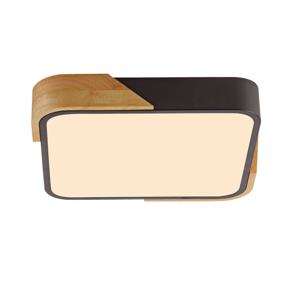 LED-Deckenleuchte BILA, 32 x 32 cm, schwarz