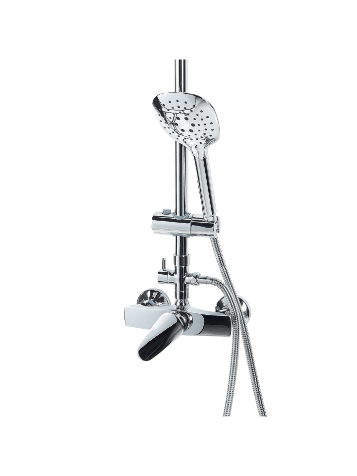 Beliani Wannenarmaturen HOWICK in Silber - (W) 20 x (H) 115 x (L) 36 cm günstig kaufen onesize