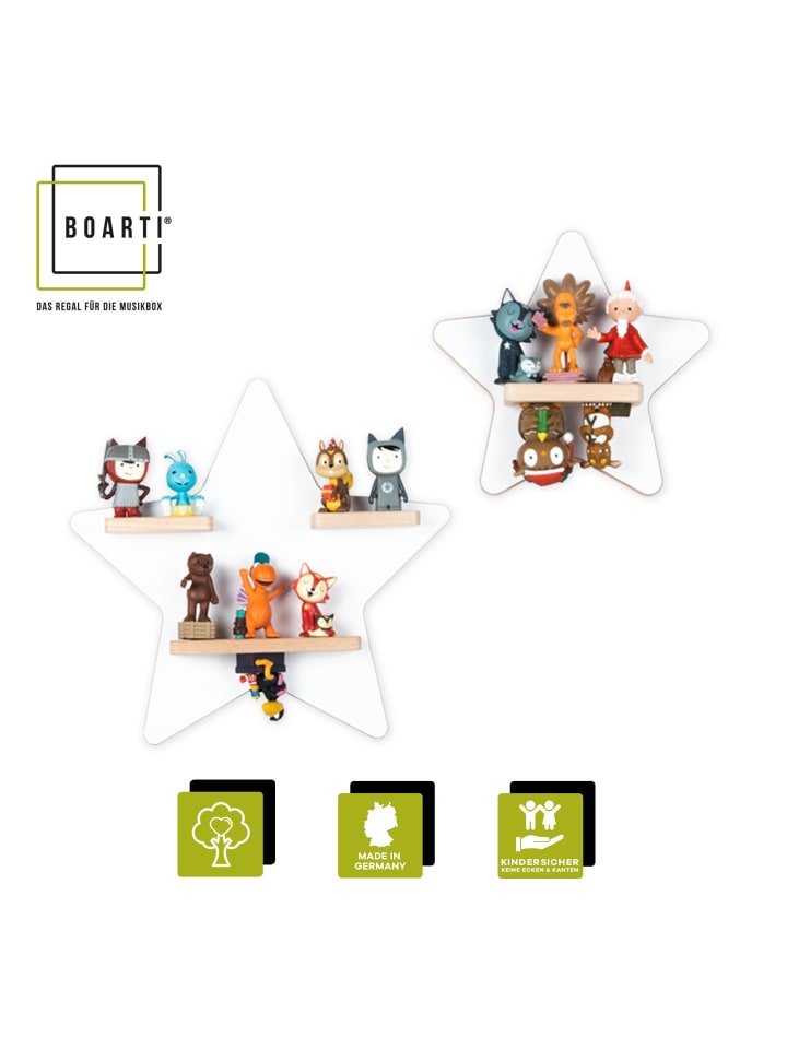 BOARTI Regal Holz Stern Kinder Toniebox Tonies Figuren in Weiß günstig kaufen onesize