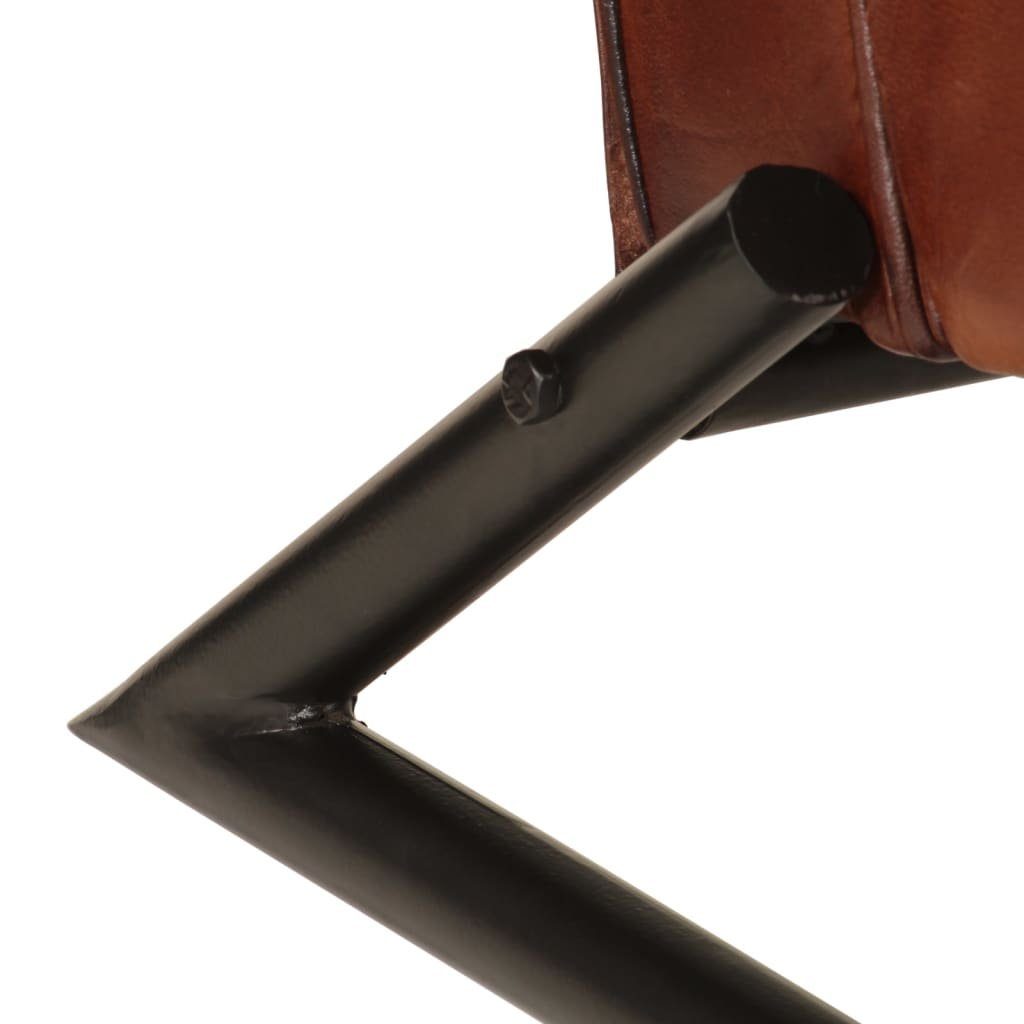 vidaXL Sessel Sessel Braun Echtleder (1-St)