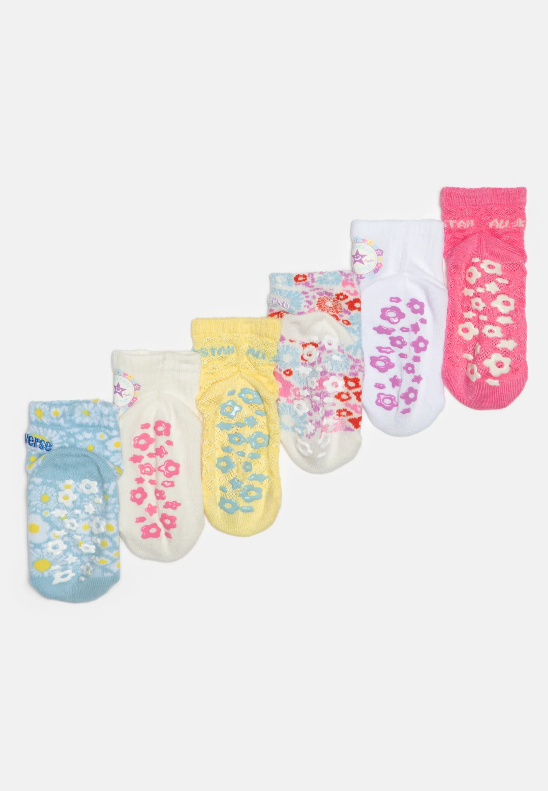 Converse Grippers Unisex Pack de 6 - Calcetines