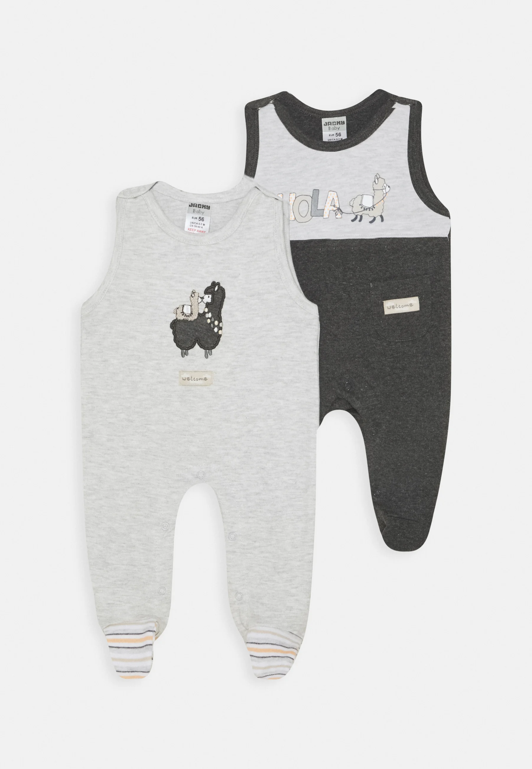 Jacky Baby HOLA LAMA UNISEX PACK DE 2 - Mono