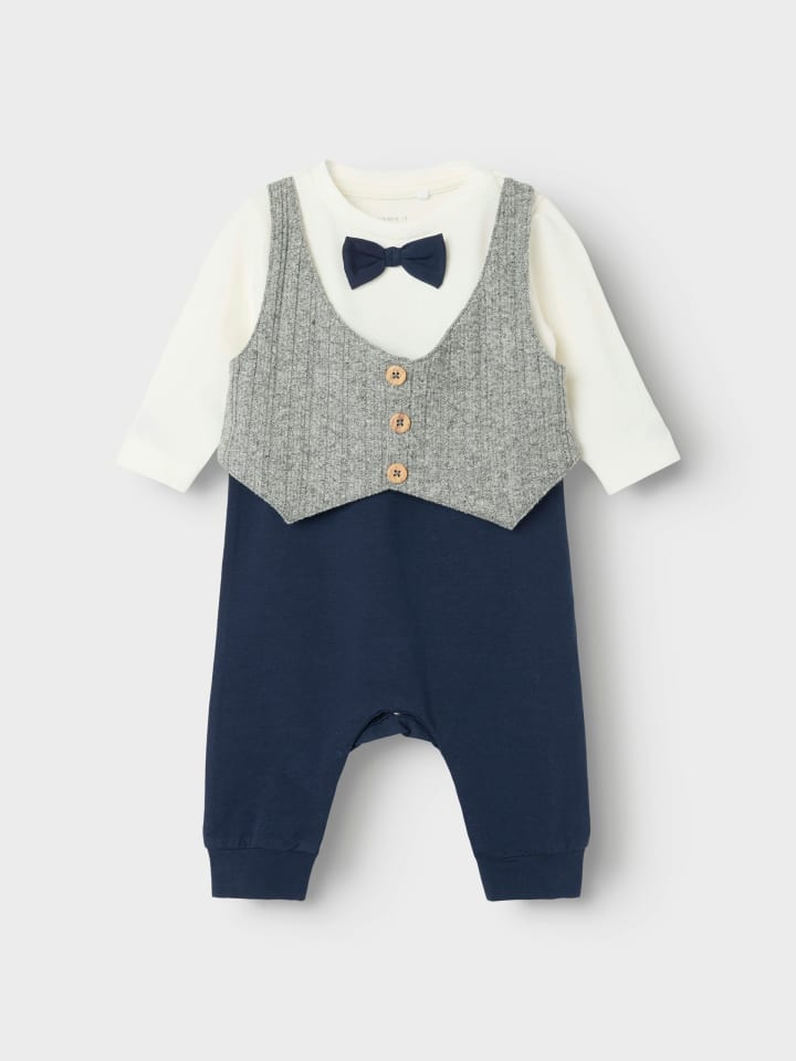 name it Taufanzug NBMFIDUS LS BODYSUIT in navy blazer günstig kaufen