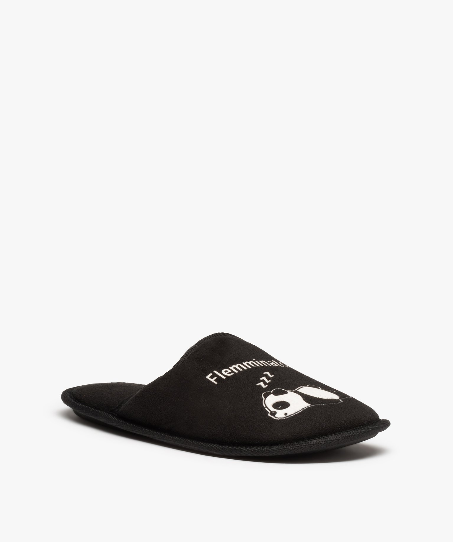 Chaussons homme mules imprimées Flemminator noir | GEMO