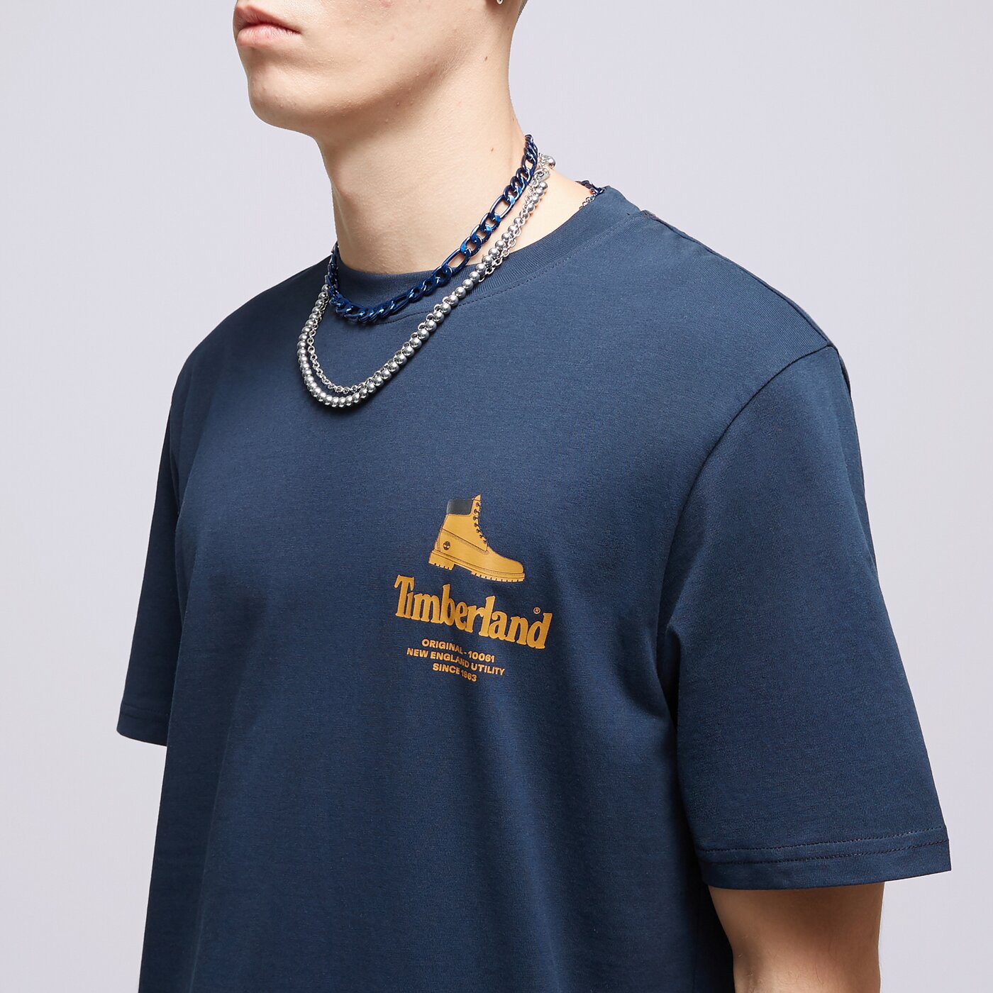 TIMBERLAND T-SHIRT SS BOOT LOGO TEE BOX Dunkelblau