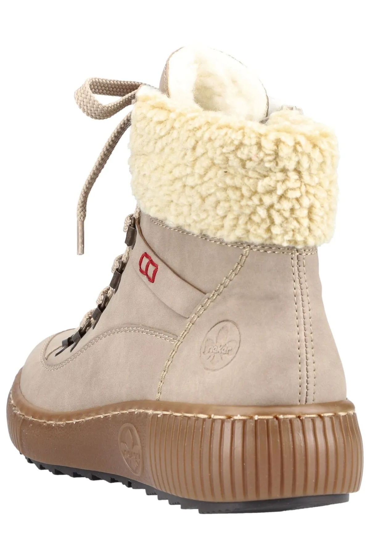 Rieker  Stiefelette - Grau - Flacher Absatz